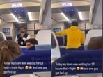 The man in the yellow hoodie was seen slapping the passenger. The man in the yellow hoodie was seen slapping the passenger.