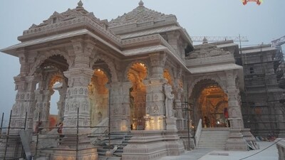 Underconstruction Ram temple in Ayodhya. (Sourced) (HT_PRINT) Underconstruction Ram temple in Ayodhya. (Sourced) (HT_PRINT)