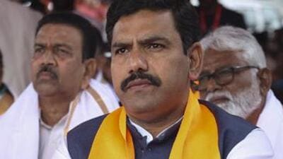 Karnataka BJP chief BY Vijayendra demanded arrest of all accused in the Haveri gang rape case. (PTI) Karnataka BJP chief BY Vijayendra demanded arrest of all accused in the Haveri gang rape case. (PTI)