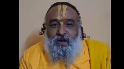 Ayodhya's Saryu Maha Aarti president Shashikant Das Maharaj. (ANI.) Ayodhya's Saryu Maha Aarti president Shashikant Das Maharaj. (ANI.)