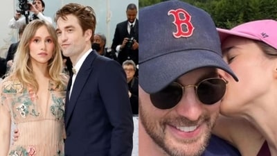 Robert Pattinson & Suki Waterhouse, Chris Evans & Alba Baptista ((Getty Images via AFP),(Instagram/chrisevans)) Robert Pattinson & Suki Waterhouse, Chris Evans & Alba Baptista ((Getty Images via AFP),(Instagram/chrisevans))