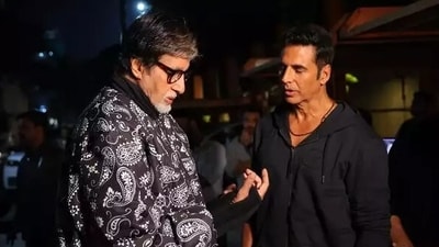 Amitabh Bachchan shared a picture of him and Akshay Kumar on his blog