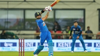 Anchor, who? Virat Kohli was in a different mood last night in Indore (BCCI) Anchor, who? Virat Kohli was in a different mood last night in Indore (BCCI)