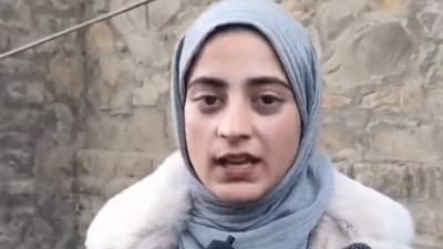 Syed Zehra Batool, the college student hailing from Jammu and Kashmir's Baramulla district whose Ram 'bhajan' became viral on the internet. (PTI)