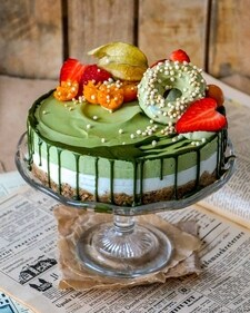 matcha cheesecake (Instagram) matcha cheesecake (Instagram)