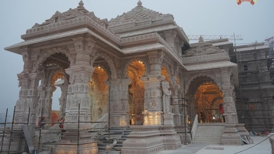 Underconstruction Ram temple in Ayodhya. (Sourced) Underconstruction Ram temple in Ayodhya. (Sourced)