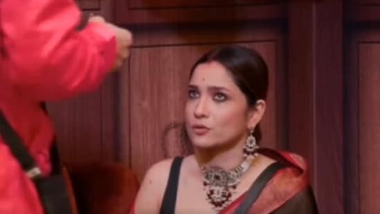 Bigg Boss 17: Ankita Lokhande and Vicky Jain in the weekend episode.