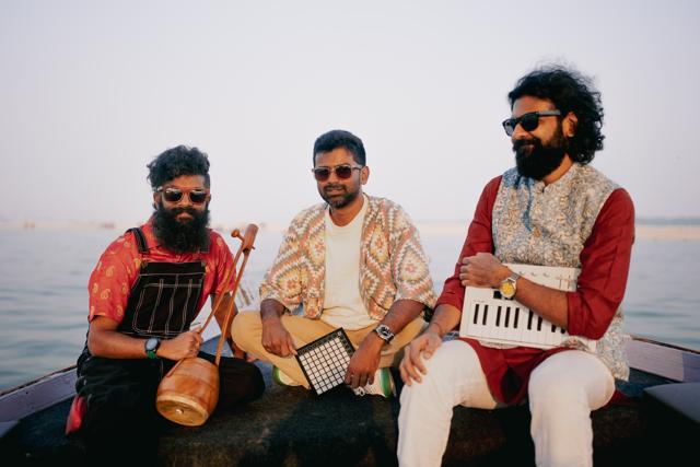 Vasu Dixit with Joel Sakkari and Manu Shrivastava. (Courtesy the Vasu Dixit Collective) Vasu Dixit with Joel Sakkari and Manu Shrivastava. (Courtesy the Vasu Dixit Collective)