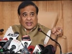 Assam Chief Minister Himanta Biswa Sarma addresses a press conference, at Dispur in Guwahati on Tuesday. Assam Chief Minister Himanta Biswa Sarma addresses a press conference, at Dispur in Guwahati on Tuesday.