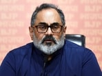 Minister of state for electronics and information technology Rajeev Chandrasekhar (Ayush Sharma) Minister of state for electronics and information technology Rajeev Chandrasekhar (Ayush Sharma)