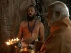 Prime Minister Narendra Modi visited the Veerbhadra Temple in Lepakshi, Andhra Pradesh on Tuesday. Prime Minister Narendra Modi visited the Veerbhadra Temple in Lepakshi, Andhra Pradesh on Tuesday.