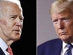 Republican presidential candidate Donald Trump and US President Joe Biden Republican presidential candidate Donald Trump and US President Joe Biden