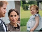 Prince Harry and Meghan Markle, daughter Lilibet are seen.