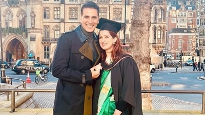 Akshay Kumar shared a picture with Twinkle Khanna on Instagram. Akshay Kumar shared a picture with Twinkle Khanna on Instagram.