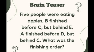 This brain teaser was shared on Instagram. This brain teaser was shared on Instagram.