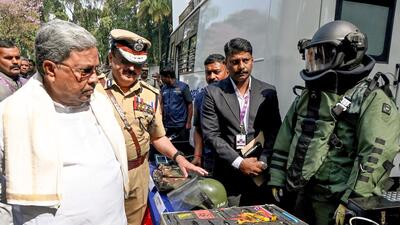 Karnataka chief minister Siddaramaiah during the annual police officers Meet, in Bengaluru on Tuesday (ANI) Karnataka chief minister Siddaramaiah during the annual police officers Meet, in Bengaluru on Tuesday (ANI)