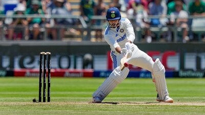 Shreyas Iyer plays a shot during the second day of the second Test match between India and South Africa (PTI) Shreyas Iyer plays a shot during the second day of the second Test match between India and South Africa (PTI)