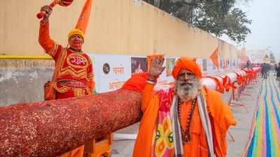 The consecration ceremony of the Ram temple in Ayodhya is scheduled to be held on January 22. (PTI) The consecration ceremony of the Ram temple in Ayodhya is scheduled to be held on January 22. (PTI)