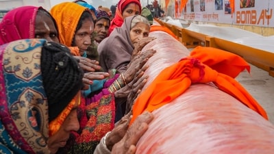 The 'pran pratishtha' ceremony will be attended by Prime Minister Narendra Modi and other dignitaries. (PTI) The 'pran pratishtha' ceremony will be attended by Prime Minister Narendra Modi and other dignitaries. (PTI)