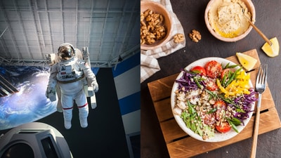 As per a statement from the American Chemical Society, a vegetarian salad has been thought to be the optimal space meal.