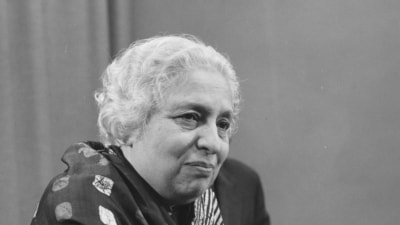 Vijaya Lakshmi Pandit in the Netherlands, 1965 (Kroon, Ron - Dutch National Archives/WikiCommons) Vijaya Lakshmi Pandit in the Netherlands, 1965 (Kroon, Ron - Dutch National Archives/WikiCommons)