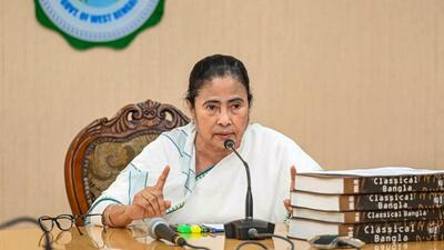 West Bengal chief minister Mamata Banerjee at Nabanna on Tuesday. (PTI)