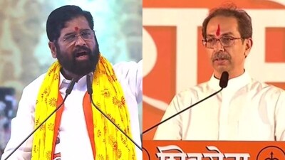 Eknath Shinde (left) and Uddhav Thackeray (File) Eknath Shinde (left) and Uddhav Thackeray (File)