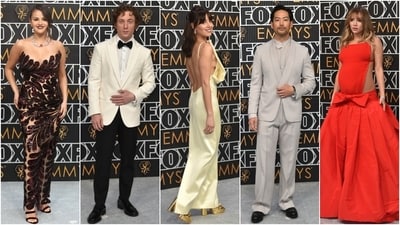 The 75th Primetime Emmy Awards saw the biggest names in attendance. After the Golden Globes and Critics Choice Awards, the Emmy Awards got underway at LA’s Peacock Theatre on Monday. Stars showed up on the silver carpet at the gala event dressed in their best looks. However, some of them secured their place in our best-dressed celebrities list, including Selena Gomez, Jeremy Allen White, Aubrey Plaza, Suki Waterhouse and others. Check out the best red carpet looks from the awards night inside. (AP) The 75th Primetime Emmy Awards saw the biggest names in attendance. After the Golden Globes and Critics Choice Awards, the Emmy Awards got underway at LA’s Peacock Theatre on Monday. Stars showed up on the silver carpet at the gala event dressed in their best looks. However, some of them secured their place in our best-dressed celebrities list, including Selena Gomez, Jeremy Allen White, Aubrey Plaza, Suki Waterhouse and others. Check out the best red carpet looks from the awards night inside. (AP)