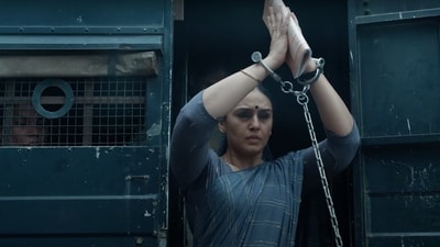 Huma Qureshi as Rani Bharti in Maharani season 3. Huma Qureshi as Rani Bharti in Maharani season 3.