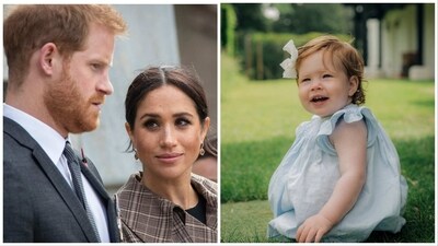 Prince Harry and Meghan Markle, daughter Lilibet are seen. Prince Harry and Meghan Markle, daughter Lilibet are seen.