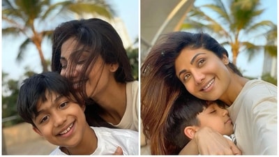 Shilpa Shetty with her and Raj Kundra's son Viaan. (File Photo) Shilpa Shetty with her and Raj Kundra's son Viaan. (File Photo)