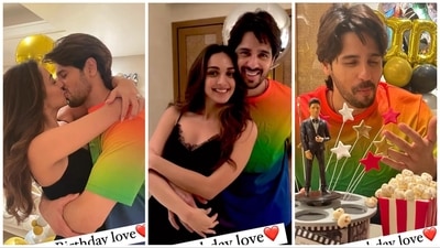 Kiara Advani has shared pictures from Sidharth Malhotra's birthday celebration. Kiara Advani has shared pictures from Sidharth Malhotra's birthday celebration.