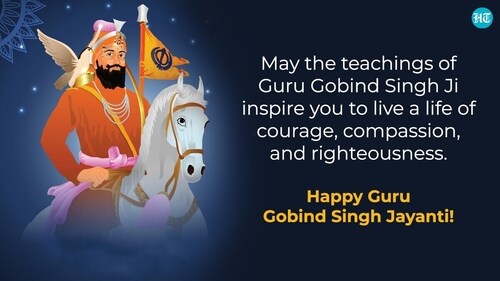Guru Gobind Singh was a warrior, poet, and philosopher who played a significant role in shaping Sikhism. (HT Photo) Guru Gobind Singh was a warrior, poet, and philosopher who played a significant role in shaping Sikhism. (HT Photo)