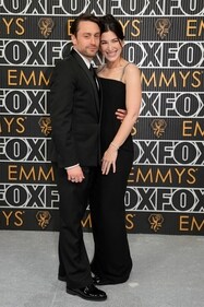 Jazz Charton, left, and Kieran Culkin arrive at the 75th Primetime Emmy Awards on Monday, Jan. 15, 2024, at the Peacock Theater in Los Angeles. (AP Photo/Ashley Landis) Jazz Charton, left, and Kieran Culkin arrive at the 75th Primetime Emmy Awards on Monday, Jan. 15, 2024, at the Peacock Theater in Los Angeles. (AP Photo/Ashley Landis)