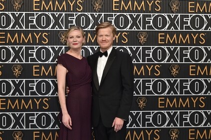 Kristen Dunst, left, and Jesse Plemons arrive at the 75th Primetime Emmy Awards on Monday, Jan. 15, 2024, at the Peacock Theatre in Los Angeles. (Richard Shotwell/Invision/AP) Kristen Dunst, left, and Jesse Plemons arrive at the 75th Primetime Emmy Awards on Monday, Jan. 15, 2024, at the Peacock Theatre in Los Angeles. (Richard Shotwell/Invision/AP)