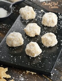 Coconut Ball Cookies (Tarla Dalal) Coconut Ball Cookies (Tarla Dalal)