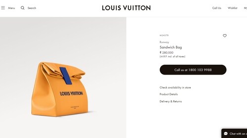 Sandwich Bag designed by Pharrell Williams. (Louis Vuitton) Sandwich Bag designed by Pharrell Williams. (Louis Vuitton)