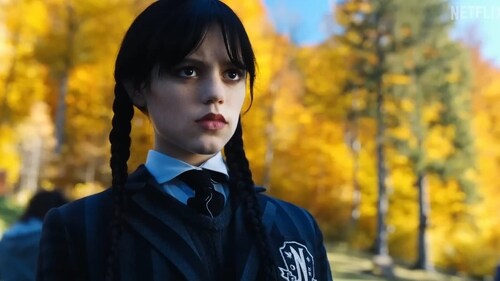 Jenna Ortega as Wednesday Addams. Jenna Ortega as Wednesday Addams.