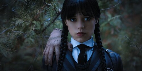 Jenna Ortega in a still from Wednesday Jenna Ortega in a still from Wednesday