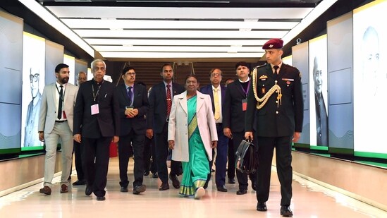 President Droupadi Murmu visited the Pradhanmantri Sangrahalaya and asaid it "rekindled many memories" and also offered new ways to engage with the country's past.&nbsp;(President of India-X)