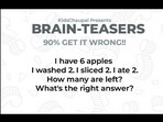 This brain teaser might baffle you. This brain teaser might baffle you.