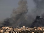 Smoke billowing over Khan Yunis in the southern Gaza Strip during Israeli bombardment, amid ongoing battles between Israel and the Palestinian militant group Hamas. (AFP) Smoke billowing over Khan Yunis in the southern Gaza Strip during Israeli bombardment, amid ongoing battles between Israel and the Palestinian militant group Hamas. (AFP)