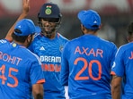 Indore: India's batter Shivam Dube with Rohit Sharma and Axar Patel after winning the second T20I cricket match over Afghanistan Indore: India's batter Shivam Dube with Rohit Sharma and Axar Patel after winning the second T20I cricket match over Afghanistan