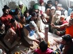 Ayodhya Ram temple: Special rituals being performed at Ram Mandir garbha-griha on Wednesday before the idol arrived.