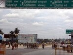 Karnataka-Tamil Nadu border near Attibele.