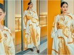 Sonam Kapoor reigns supreme when it comes to fashion and style. The gorgeous actress is a total stunner who is always hitting the fashion targets like a pro. Whether it's a sartorial saree or a red carpet-worthy gown, Sonam knows how to turn heads with her incredible fashion sense and undeniable beauty. The stylish diva is quite active on social media and her glam Insta-diaries filled with fashion-forward looks are a veritable treasure trove of style inspiration for all her followers. Her latest look full of grace and elegance is no exception and is sure to steal your heart. Scroll down to take some fashion notes.