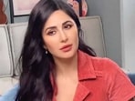 Katrina Kaif in a red corduroy mini dress(Photo: Instagram)