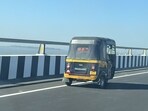 Mumbai: Auto-rickshaw spotted on Atal Bihari Vajpayee Sewri-Nhava Sheva Atal Setu. 