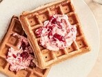 Strawberry butter with waffles (Instagram)