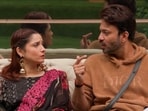Ankita Lokhande with husband Vicky Jain on Bigg Boss 17. Ankita Lokhande with husband Vicky Jain on Bigg Boss 17.